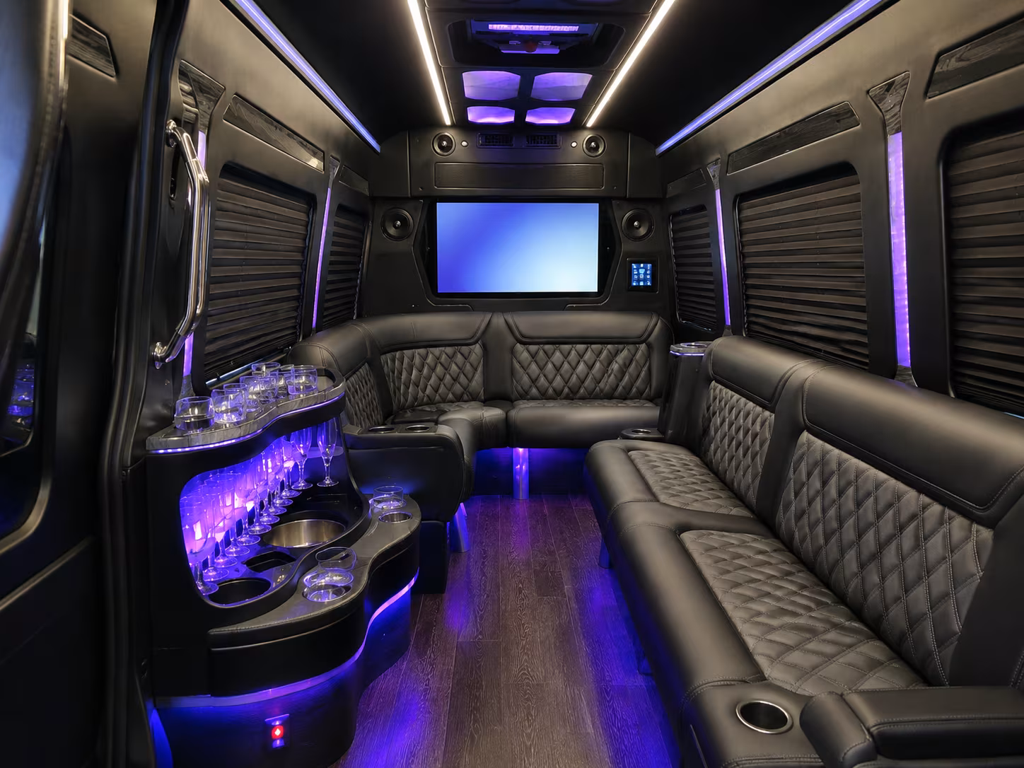 broken arrow private event transportation onboard seating