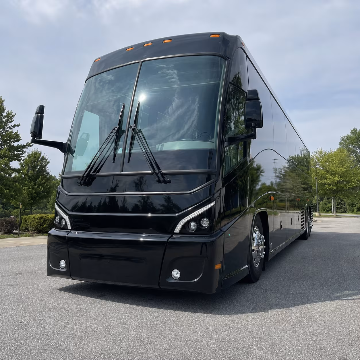 edmond event transportation on a private charter bus