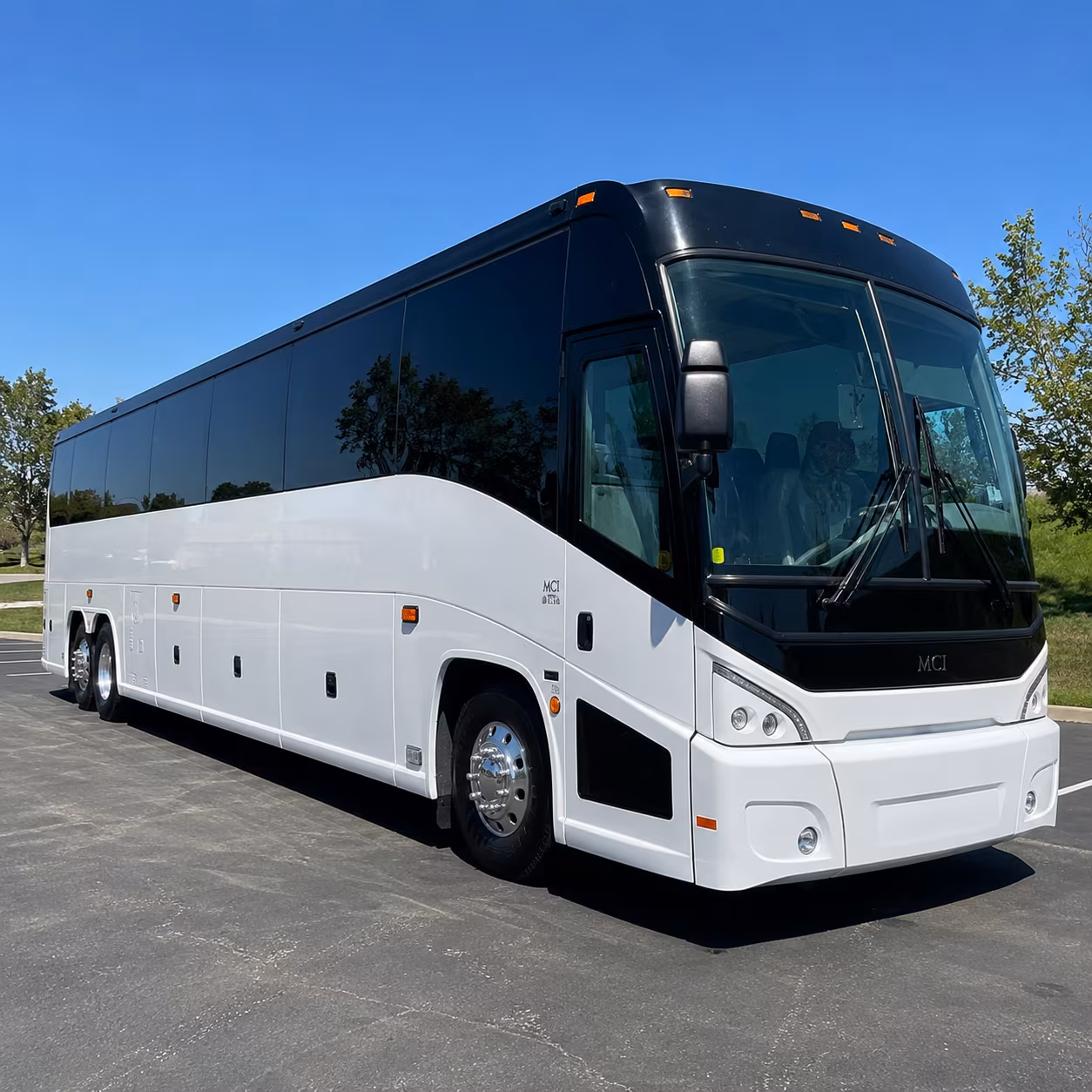 moore charter bus rental exterior
