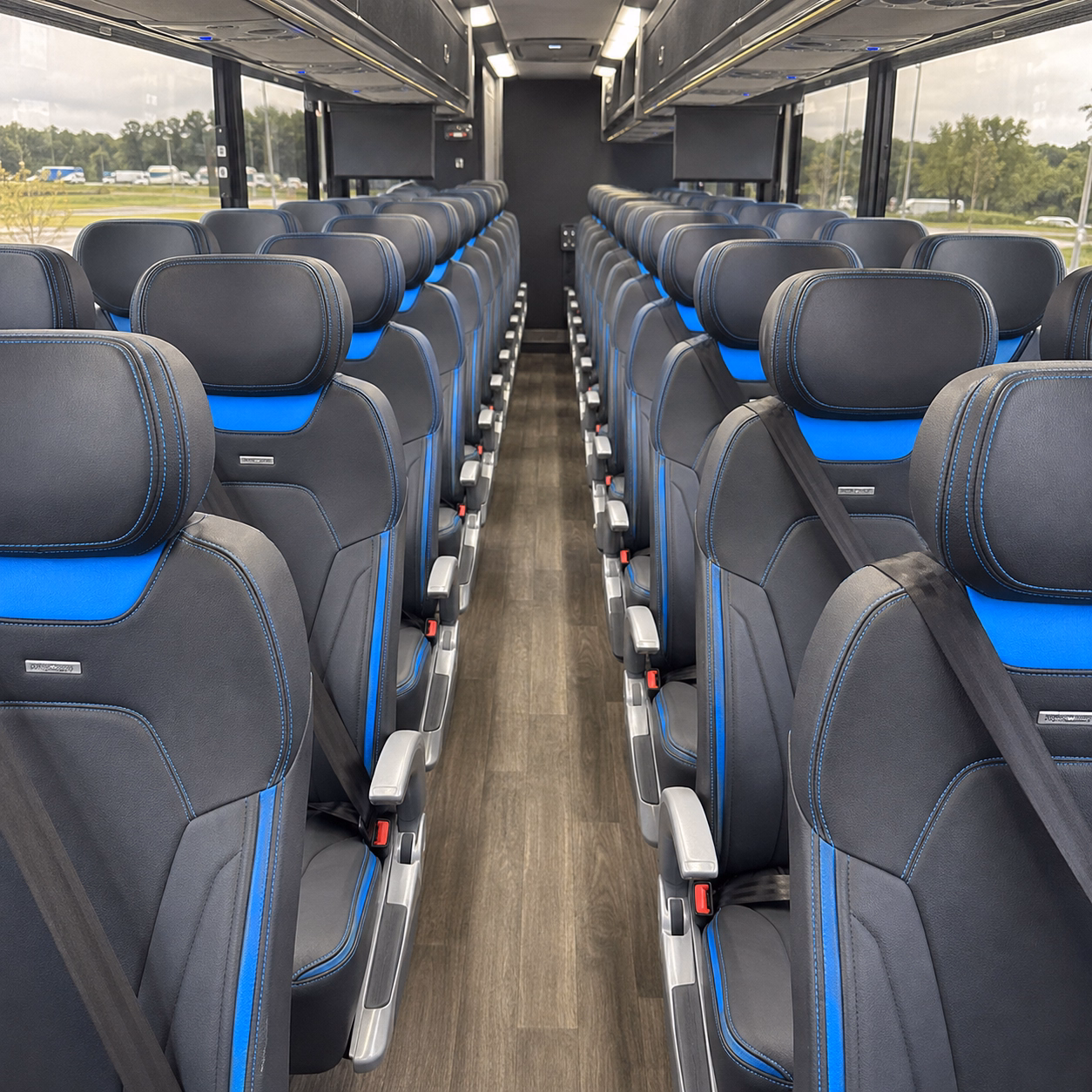 norman charter bus rental inside